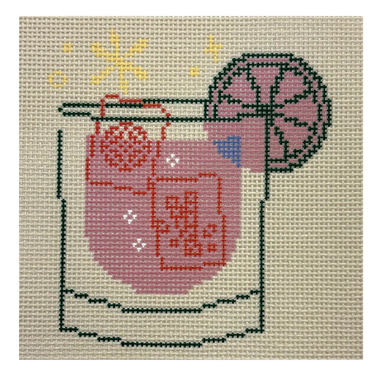Beige Mahjong Cocktail (18 Mesh) | Needlepoint.Com