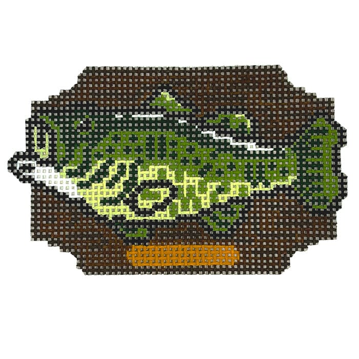 Billy Bass Fish Painted Canvas Atlantic Blue Canvas