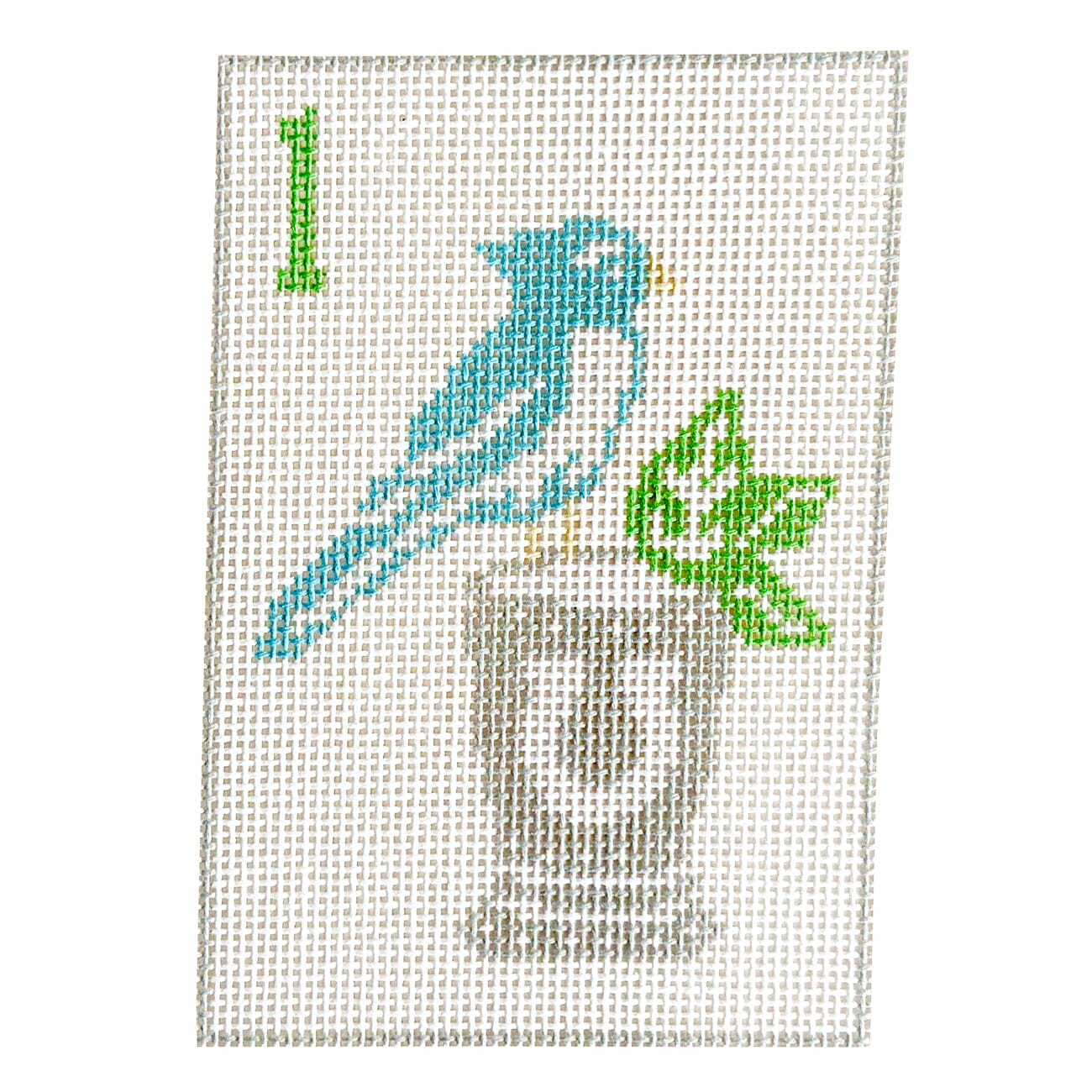 Bird Bam Mint Julep Painted Canvas KCN Designers - 1