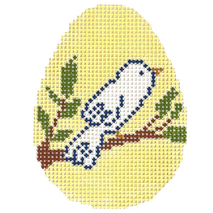 Bird Eggs Yellow Painted Canvas Mopsey Designs - 1