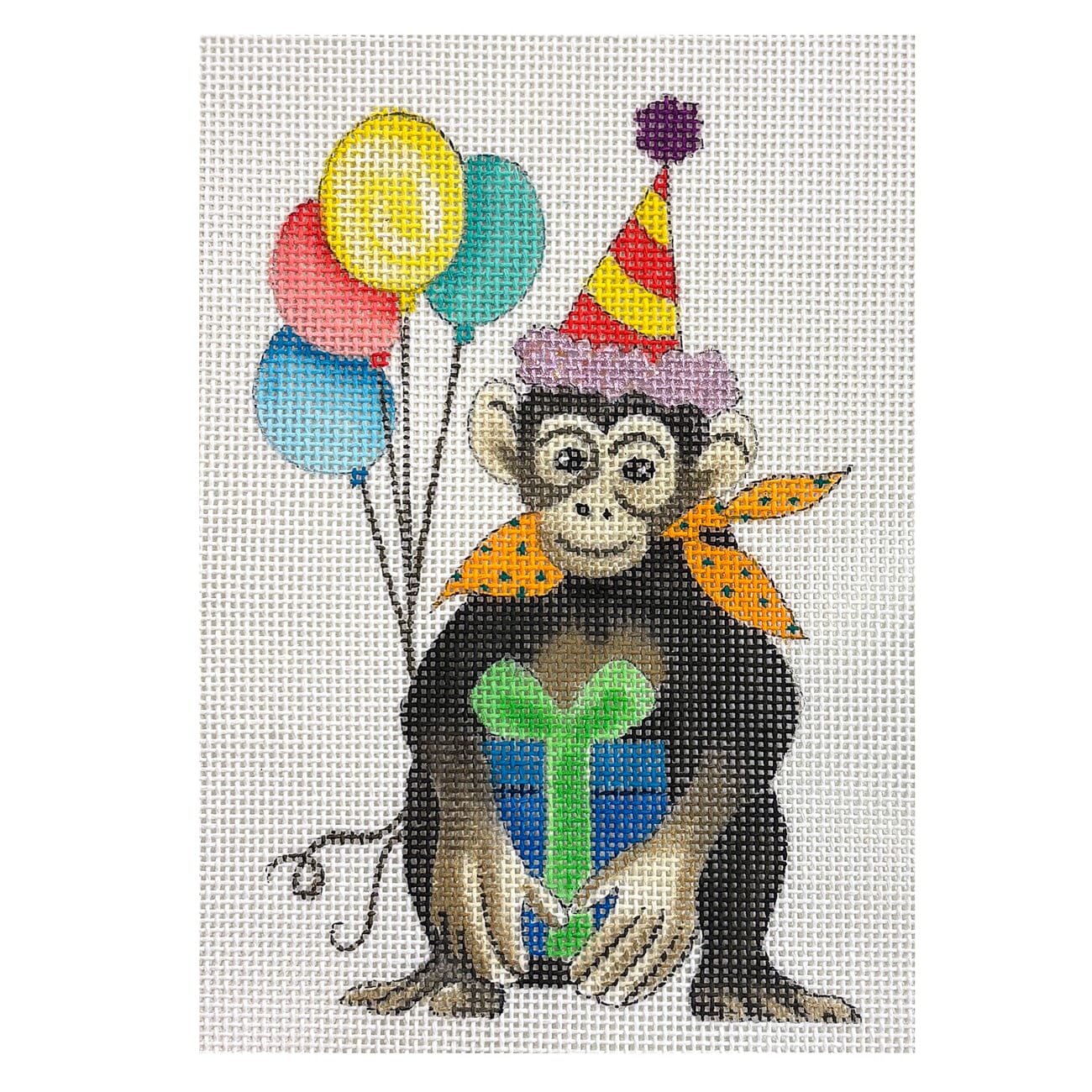 Birthday Monkey Painted Canvas Colors of Praise - 1