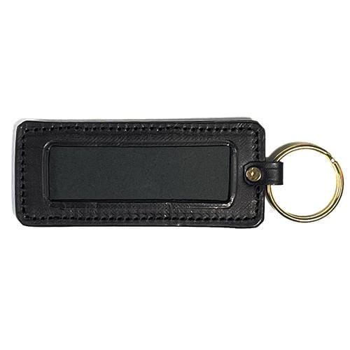 Black Lab in Grass Key Chain Painted Canvas The Meredith Collection