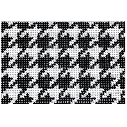 Black White Houndstooth Insert Painted Canvas Associated Talents 