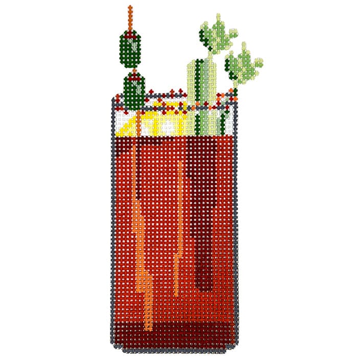 Bloody Mary Painted Canvas Atlantic Blue Canvas - 1