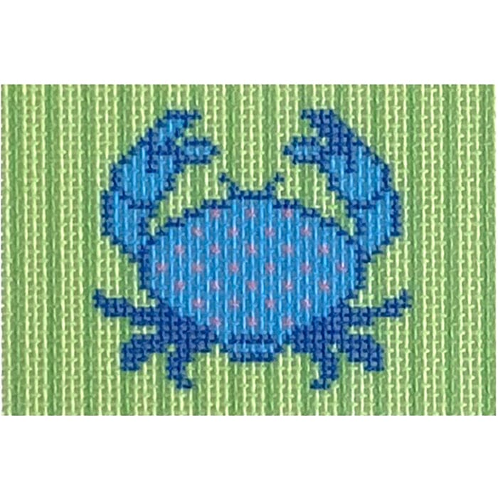 Blue Crab Insert Printed Canvas Two Sisters Needlepoint