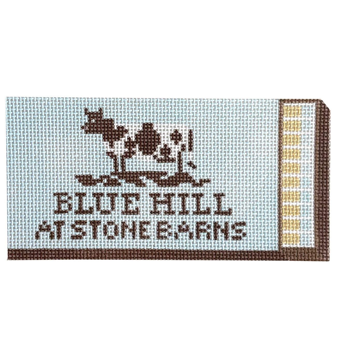 Blue Hill at Stone Barns Matchbox Ornament Painted Canvas Spruce Street Studio - 1