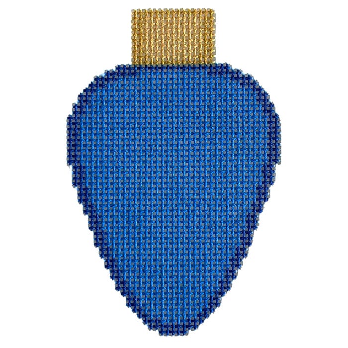Blue Lightbulb Printed Canvas Needlepoint To Go