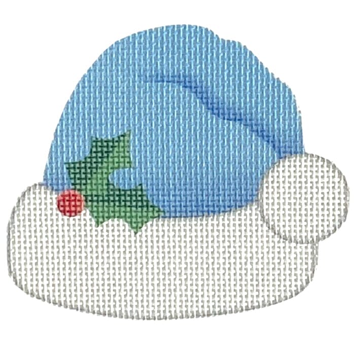 Blue Santa Hat Printed Canvas Pepperberry Designs - 1