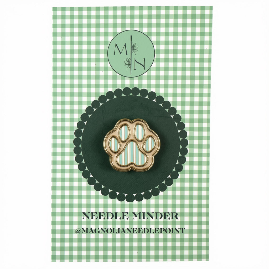 Blue Striped Paw Needle Minder - 1