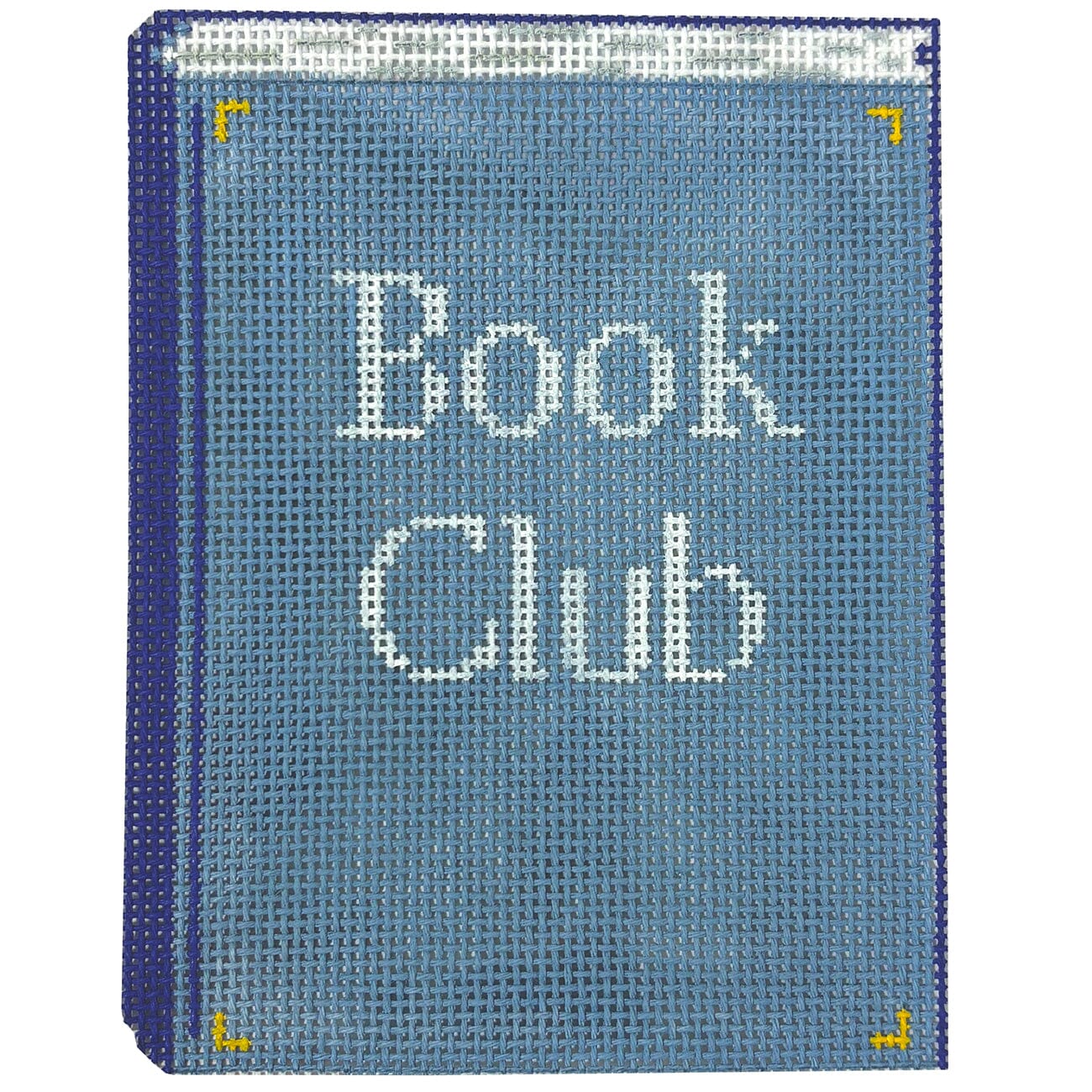 Book Club Book Painted Canvas The Gingham Stitchery - 1