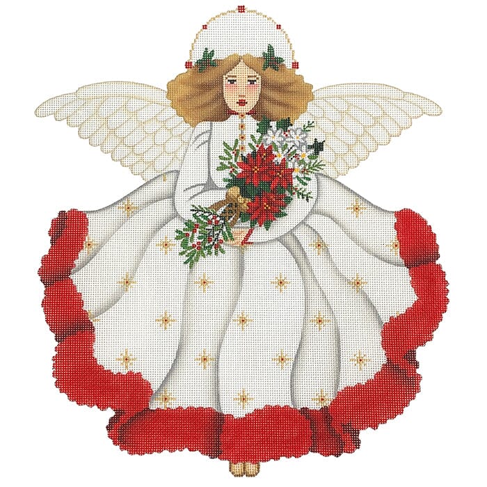 Bouquet Angel Front & Back Painted Canvas Melissa Shirley Designs