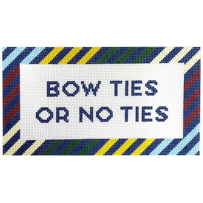 Bow Ties or No Ties Printed Canvas Prepsetter - 1