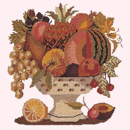 Bowl of Fruit Needlepoint Kit Kits Elizabeth Bradley Design Cream
