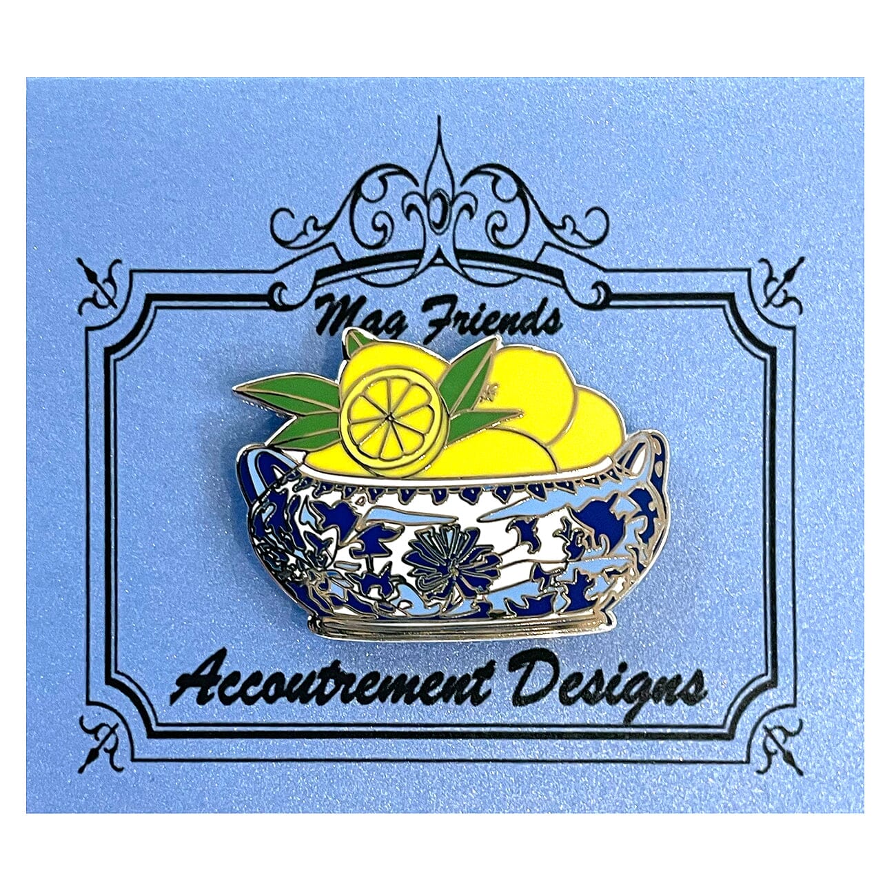 Bowl of Lemons Needleminder Accessories Accoutrement Designs - 1