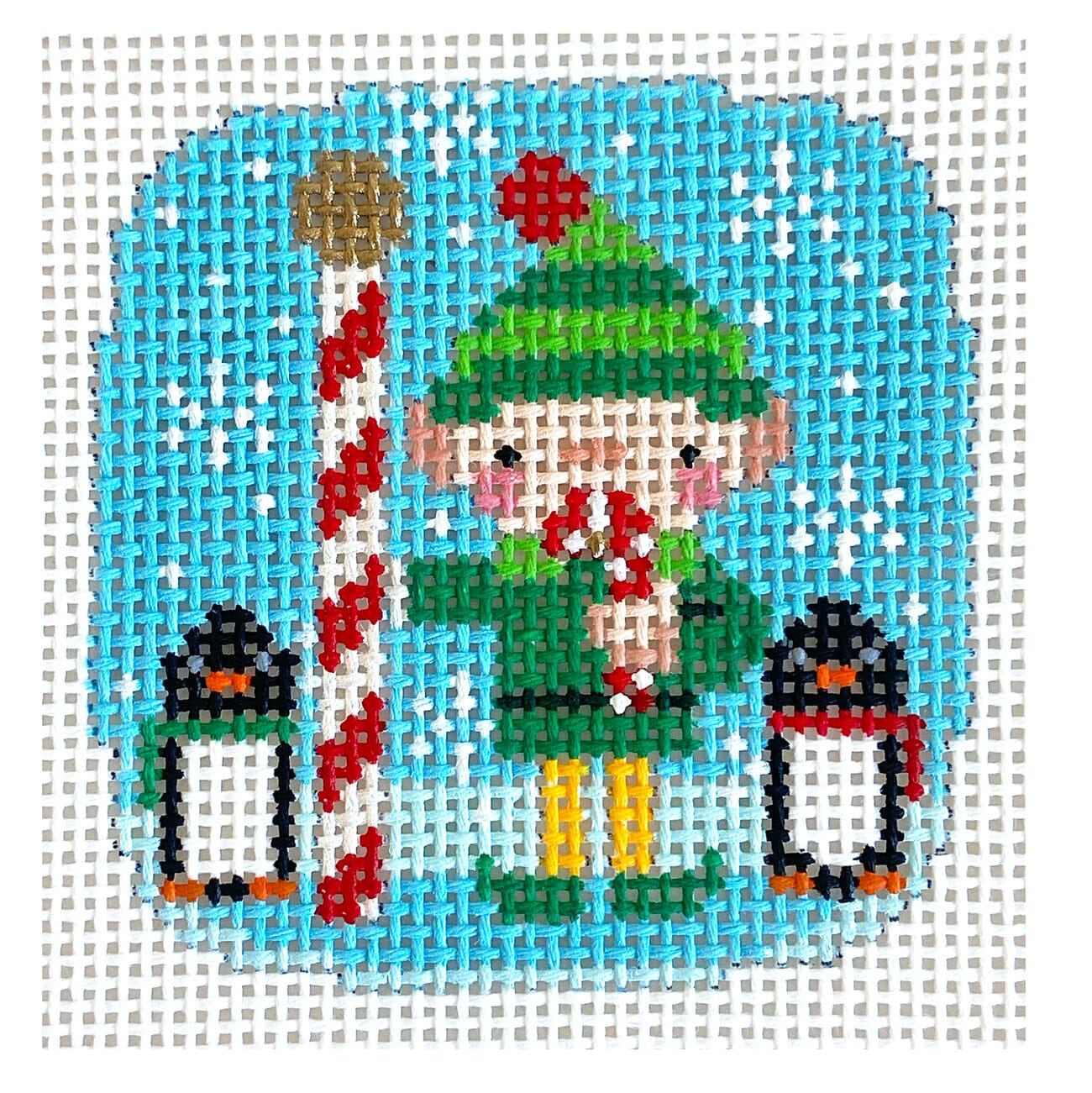 Boy Elf Squircle Painted Canvas Pepperberry Designs