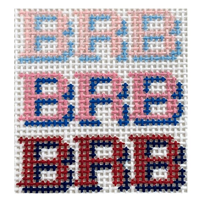 BRB Phone Wallet Insert Painted Canvas Anne Fisher Needlepoint LLC - 1