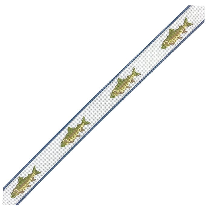 Brown Trout Belt Repeat Painted Canvas Bell House Designs - 1