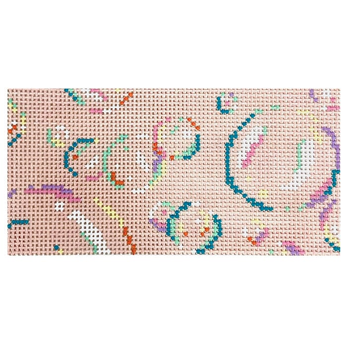 Bubbles Insert 3x6 Painted Canvas The Gingham Stitchery - 1
