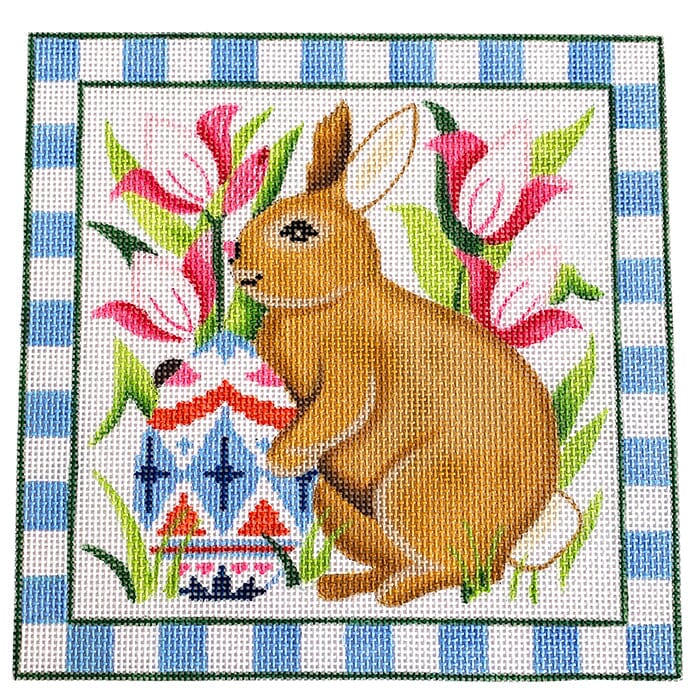 Bunny Painted Canvas Vallerie Needlepoint Gallery - 1
