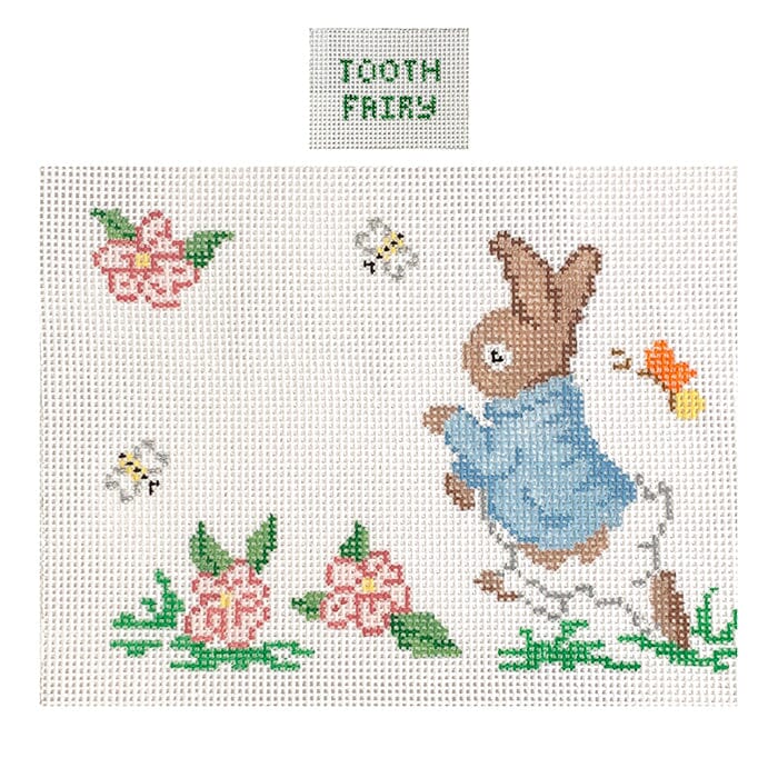 Bunny Tooth Fairy Pillow Painted Canvas Canvas Connection - 1