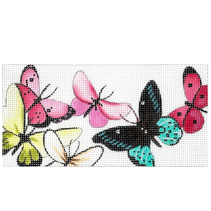 Butterflies 3x6 Insert Painted Canvas Colors of Praise - 1
