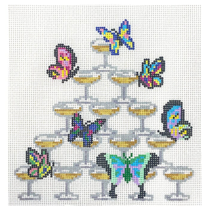 Butterfly Champagne Tower Accessories POP Needle Arts - 1