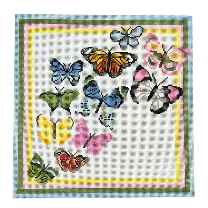 Butterfly Migration Large Painted Canvas Initial K Studio - 1