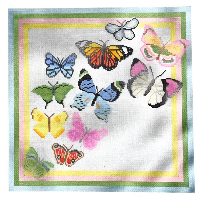 Butterfly Migration Painted Canvas Initial K Studio - 1