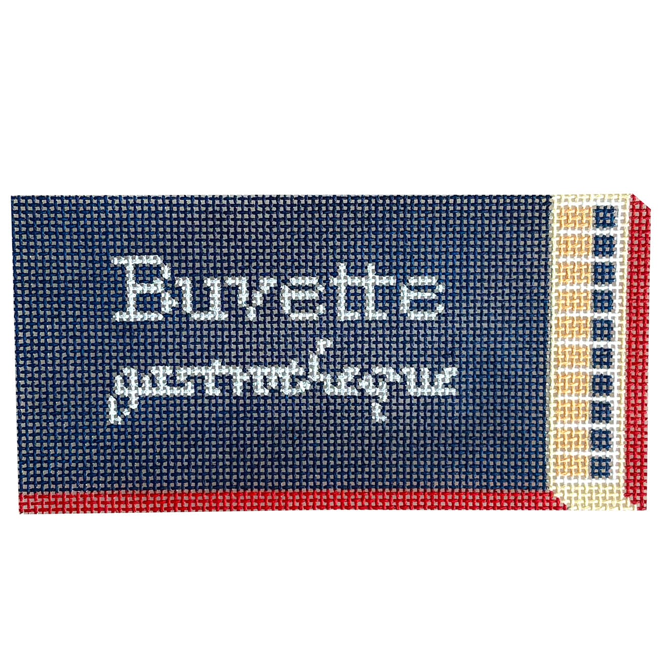 Buvette Matchbox Ornament Painted Canvas Spruce Street Studio - 1
