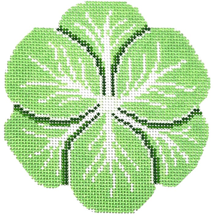 Cabbage Leaf Plate Painted Canvas C'ate La Vie