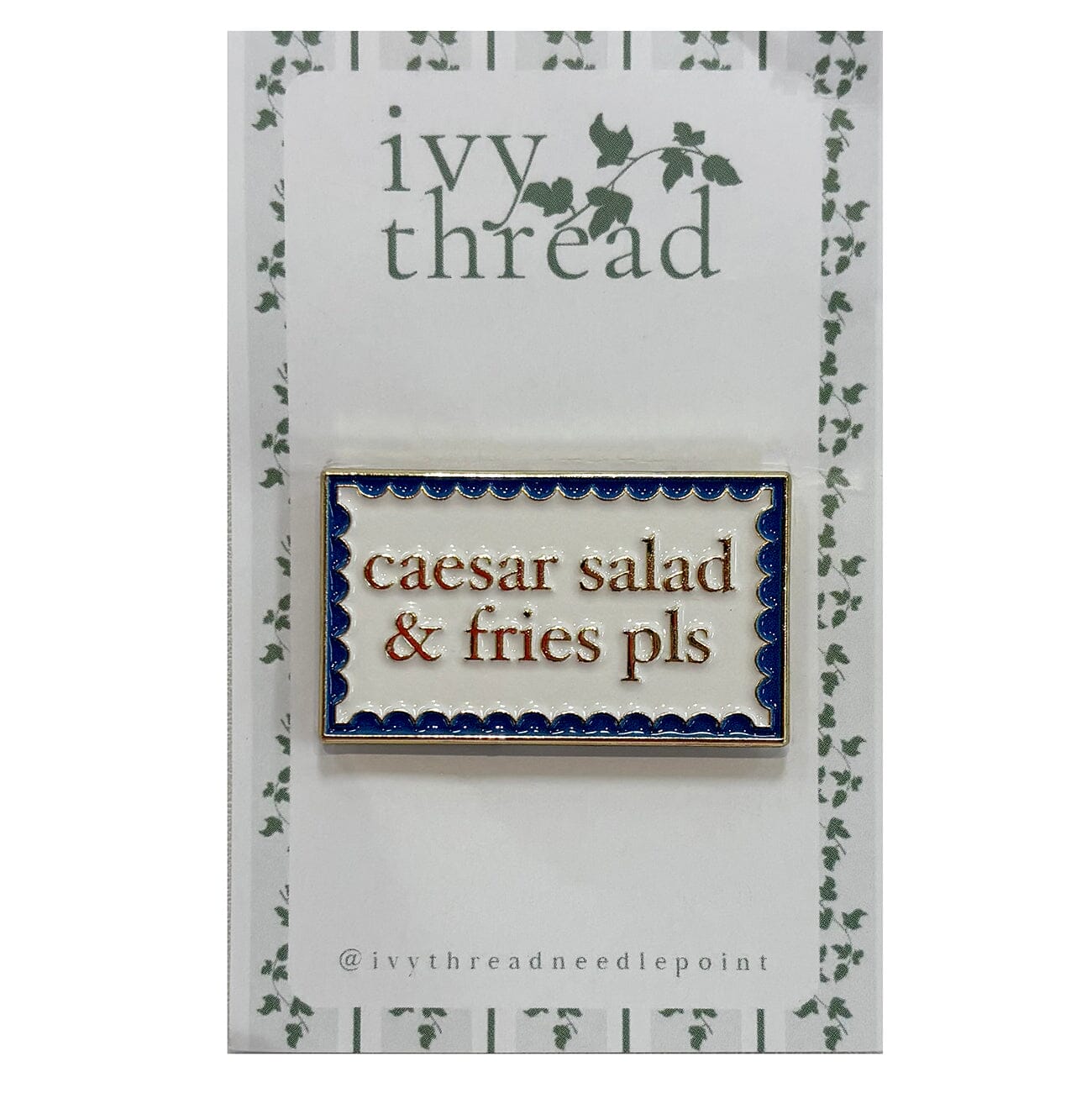 Caesar Salad & Fries Needleminder Accessories Ivy Thread Needlepoint - 1