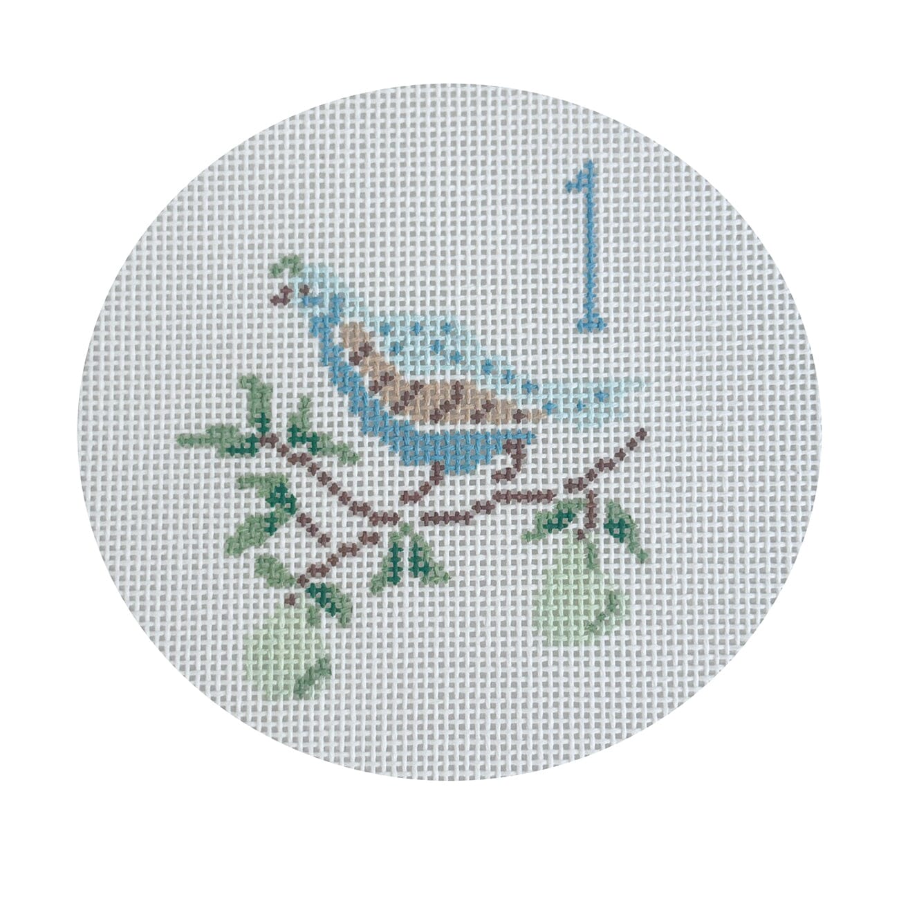 Camilla 12 Days Day 1 Partridge Painted Canvas Camilla Moss - 1