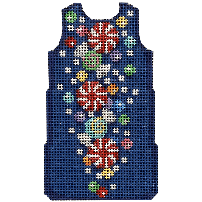 Candy Confetti Mini Shift Printed Canvas Two Sisters Needlepoint