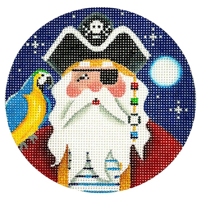 Captain Clause Painted Canvas Rebecca Wood Designs - 1