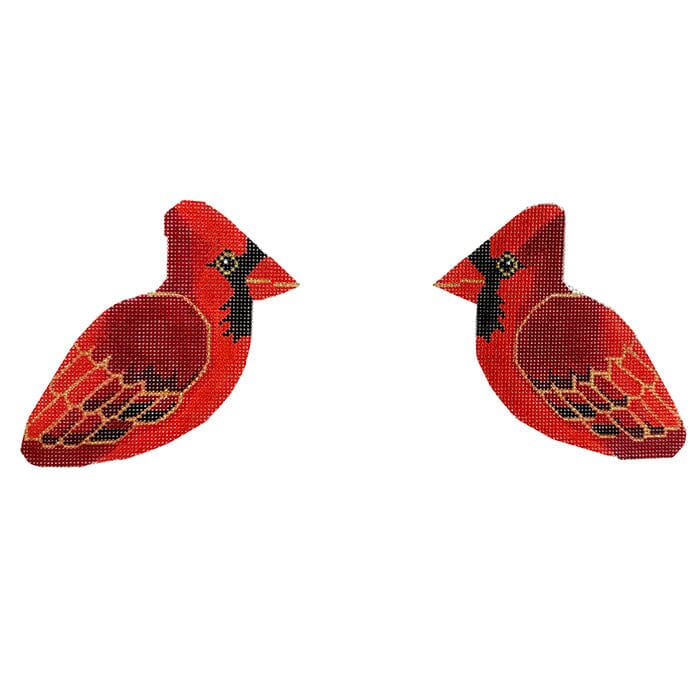 Cardinal 2 Sided Clip On Printed Canvas Labors of Love Needlepoint - 1