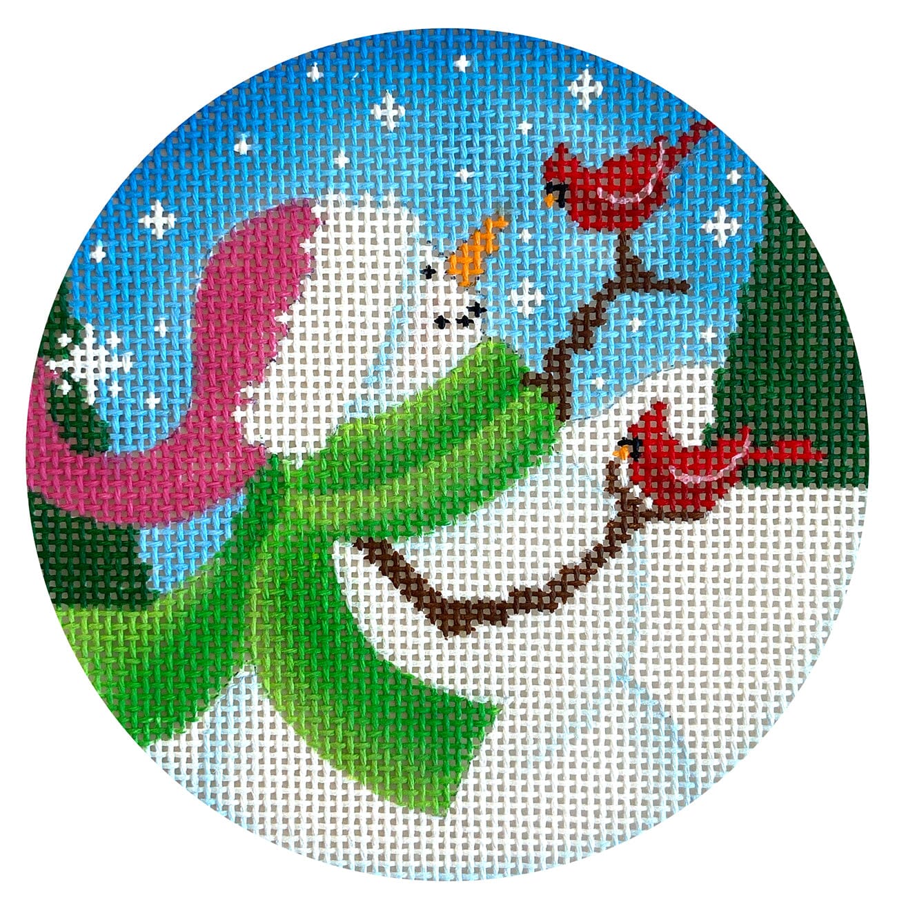 Cardinal Friends Ornament Painted Canvas Pepperberry Designs