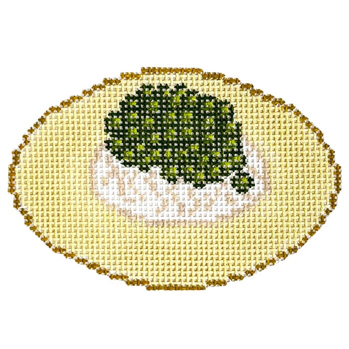 Caviar Chip Painted Canvas Atlantic Blue Canvas