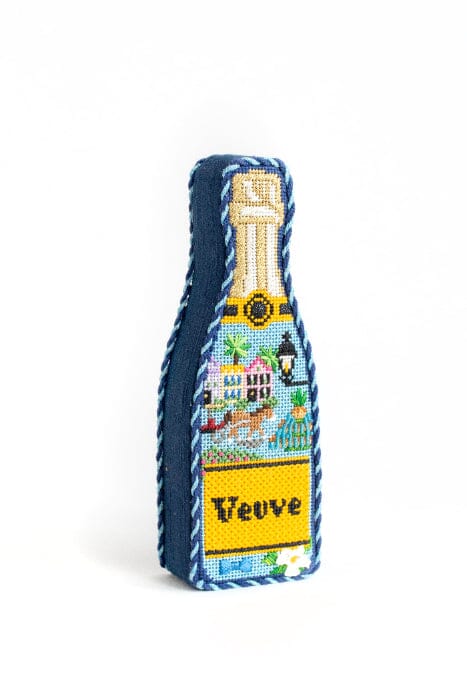 Champagne Bottle   Charleston Kit Painted Canvas C'ate La Vie