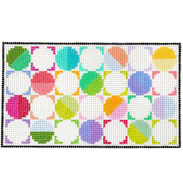 Checkerboard Eyeglass Case Painted Canvas Elizabeth Crane Swartz Designs - 1