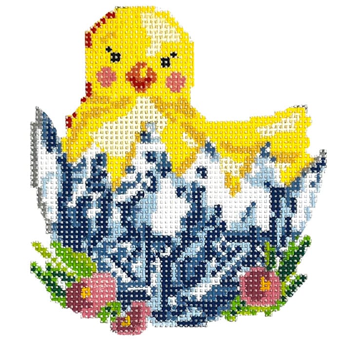 Chinoiserie Chick Painted Canvas KCN Designers
