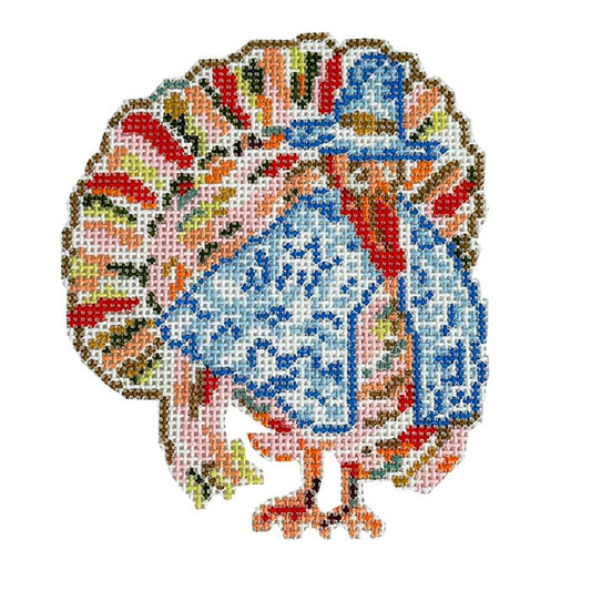 Chinoiserie Turkey Painted Canvas KCN Designers 