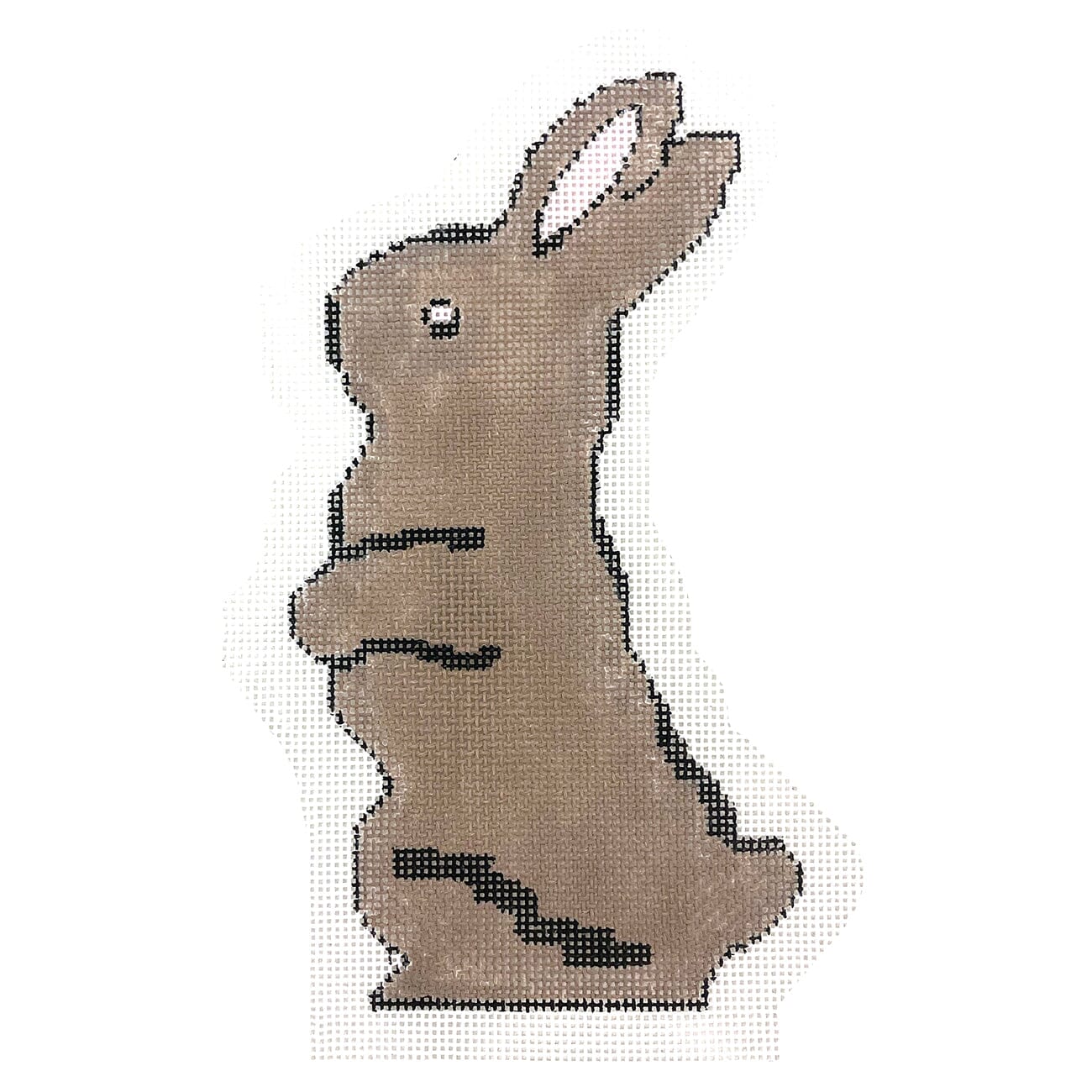 Chocolate Bunny Painted Canvas Ewe & Eye - 1