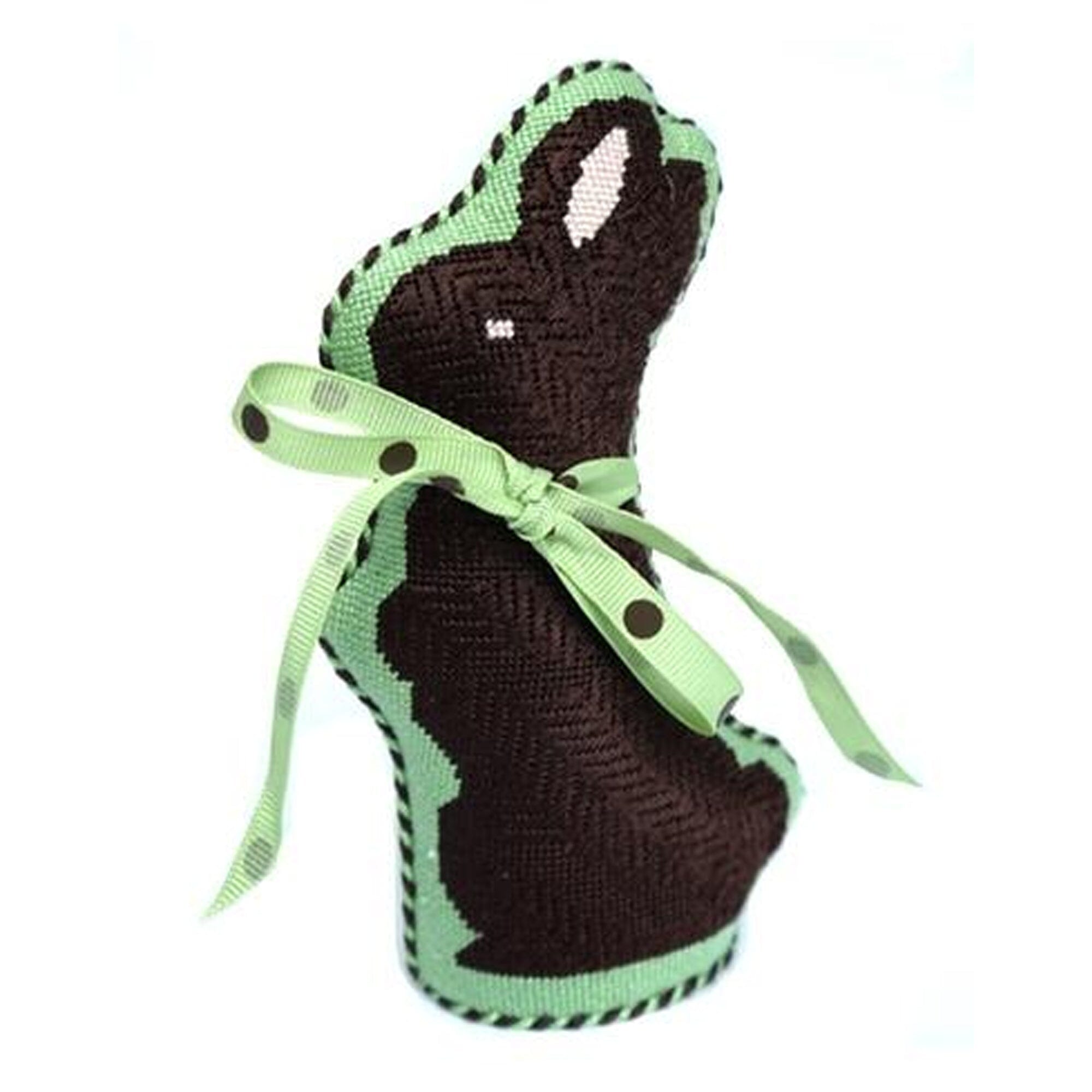 Chocolate Bunny Painted Canvas Ewe & Eye - 2
