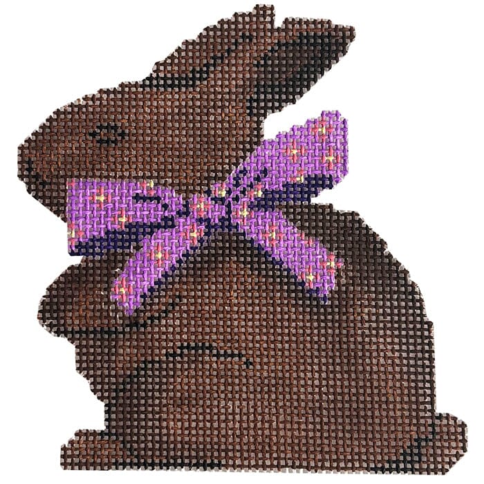 Chocolate Easter Bunny Painted Canvas Laura Love Designs - 1
