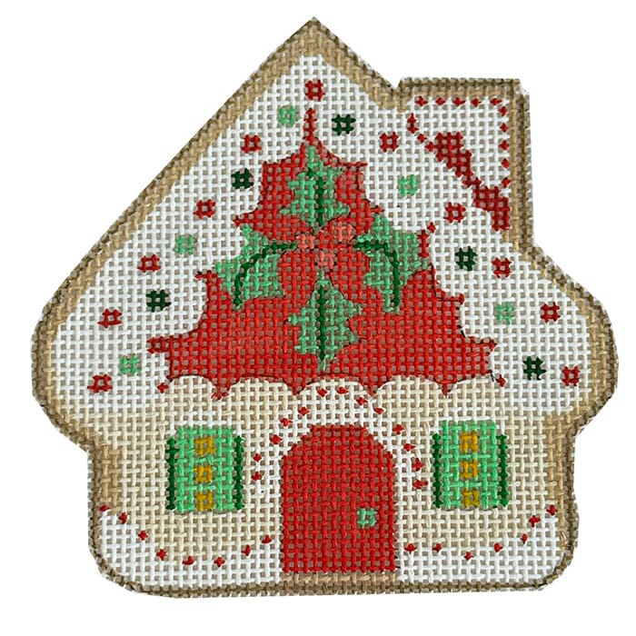 Christmas Cookie Gingerbread House Painted Canvas Danji Designs - 1