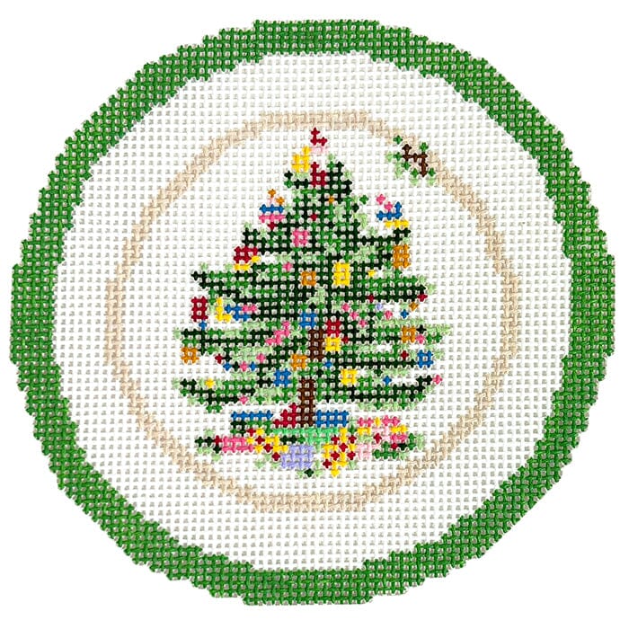 Christmas Plate Painted Canvas CAM Designs - 1