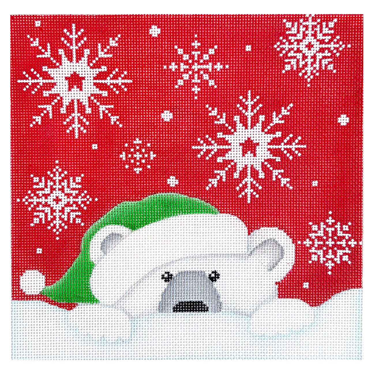 Christmas Polar Spy Square Painted Canvas Pepperberry Designs - 1