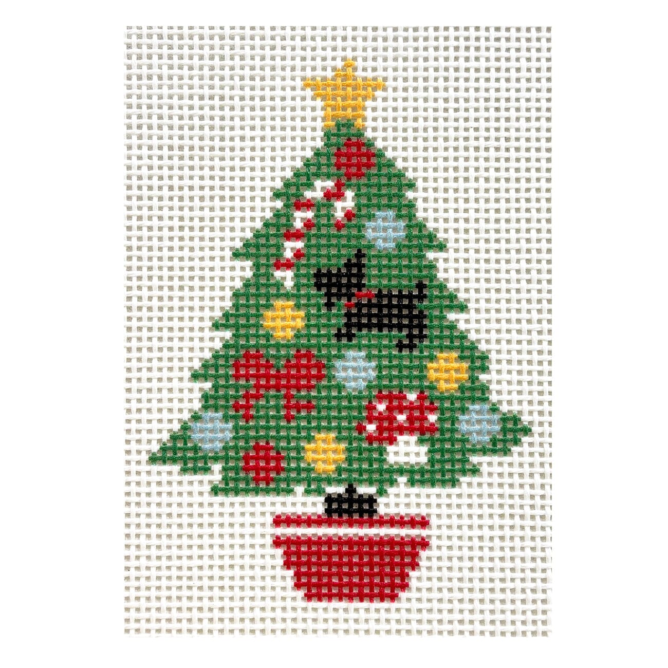 Christmas Tree Decorated Painted Canvas KCN Designers - 1