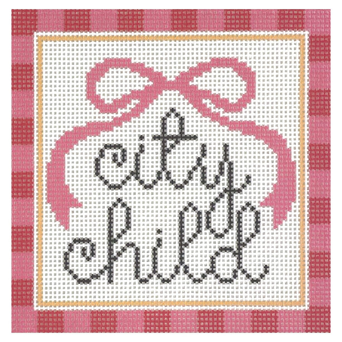 City Child Painted Canvas Ivy Thread Needlepoint - 1