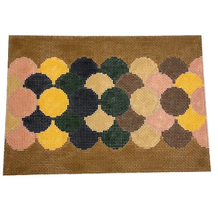 Clamshell Clutch Autumn Painted Canvas The Gingham Stitchery - 1
